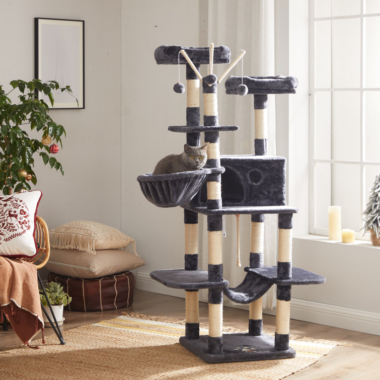 Tucker Murphy™ Pet Cat Tree, Large Cat Tower, 64.6 Inches, Cat Activity